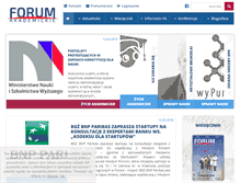 Tablet Screenshot of forumakademickie.pl